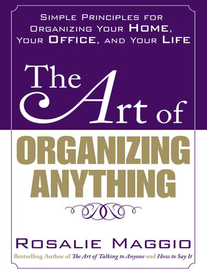 cover image of The Art of Organizing Anything